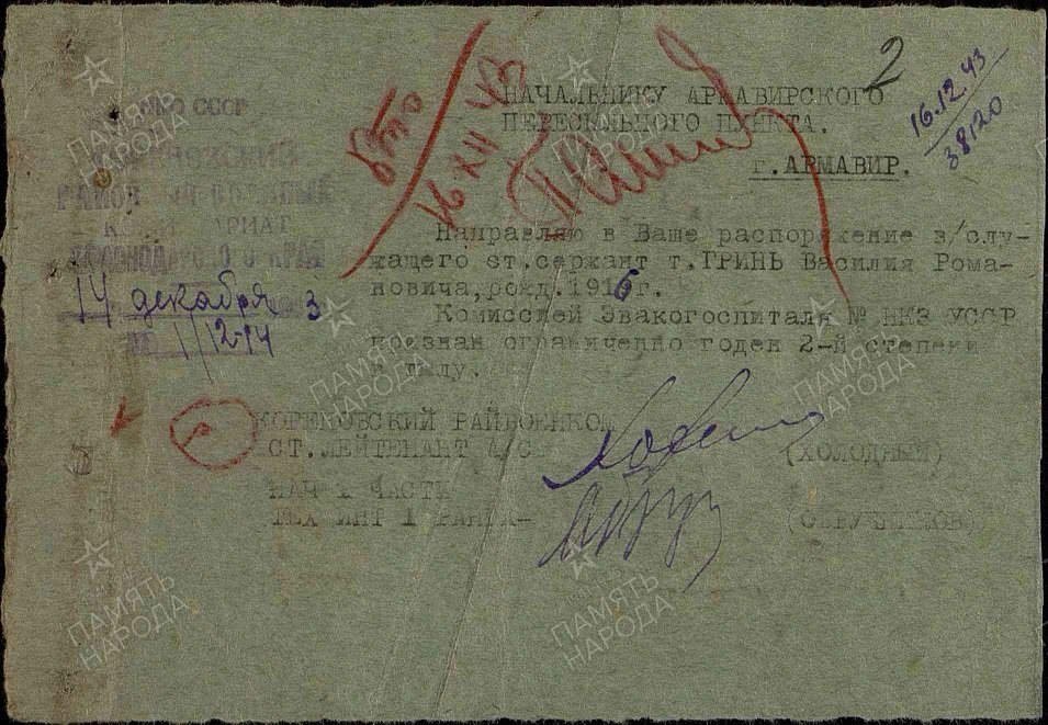 Гринь Василий Романович